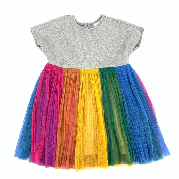 hanna andersson rainbow tulle skirt